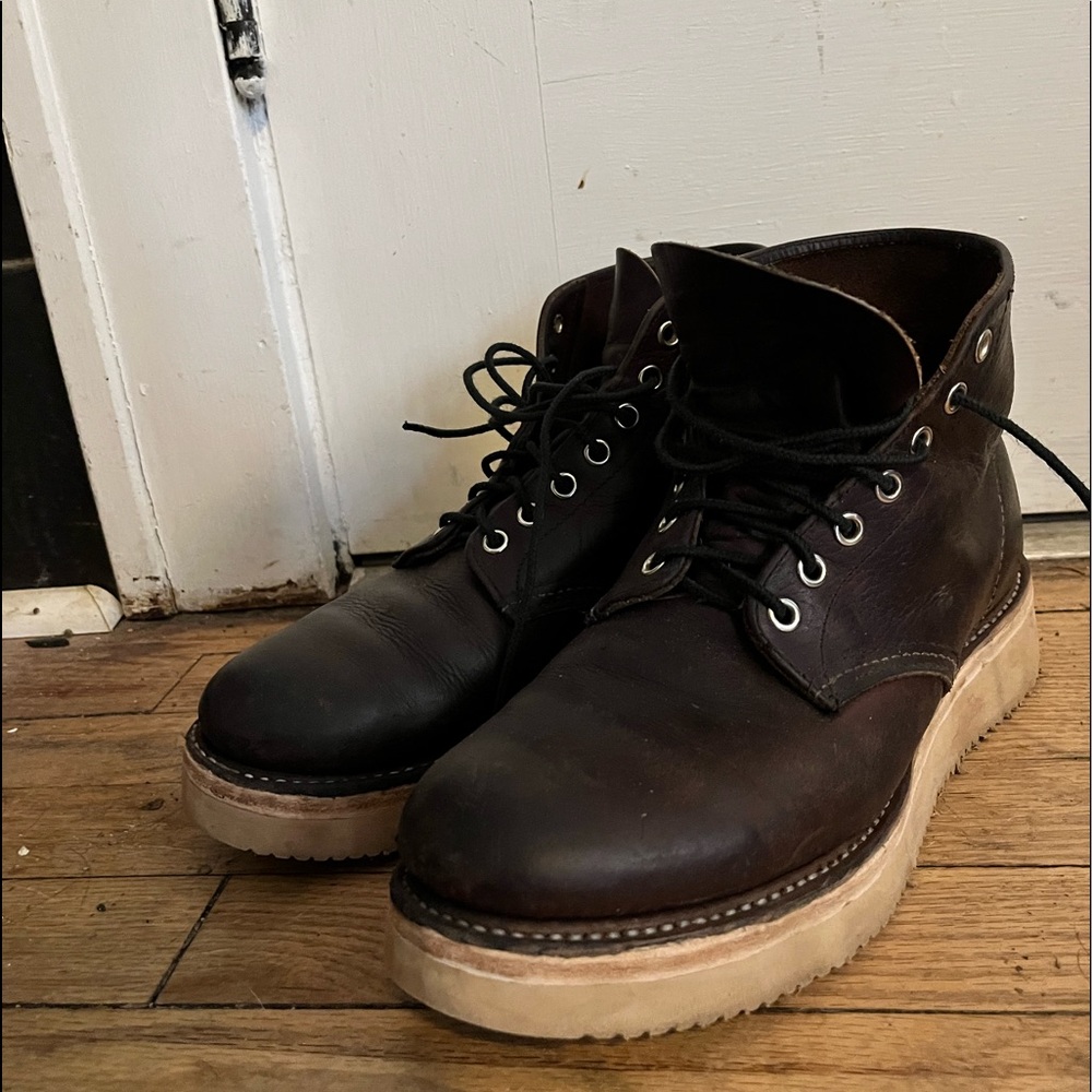 Red Wing Heritage 8196 Round Toe Briar Oil Slick Mens Boots Size 8.5 D